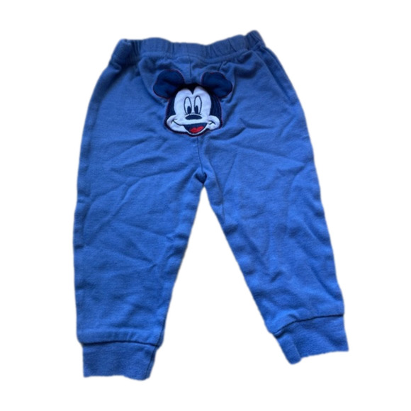3/$20 Disney baby 9 month pants Mickey Mouse on rear blue - Picture 2 of 3